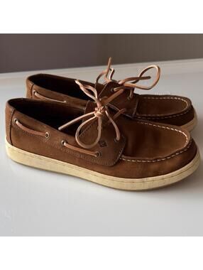 Sperry Top Sider Tan Leather Boat Shoes
